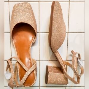 ASOS Gold Heels Strappy Elegance